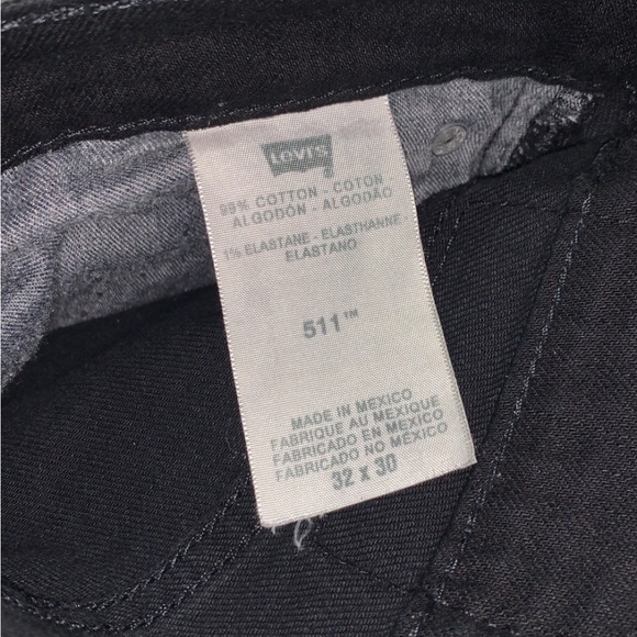 Levi Strauss 511 Custom Cut Black Jeans - Picture 6 of 6